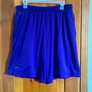Nike Men’s Athletic Shorts, Purple, Size medium